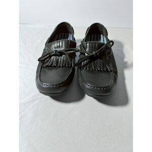 Sperry Top-Siders Boat Shoes Black Leather with Tassels Size 8.5